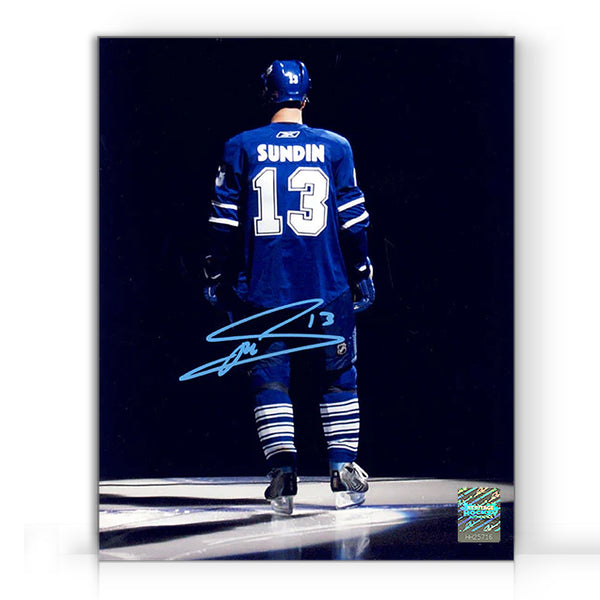 Mats Sundin Signed Toronto Maple Leafs Intro Spotlight 8X10 Photo Heritage Hockey™
