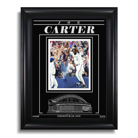 Joe Carter Toronto Blue Jays Engraved Framed Photo - 1993 World Series Home Run