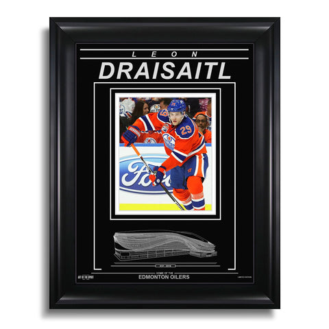 Leon Draisaitl Edmonton Oilers Engraved Framed Photo - Action Flex