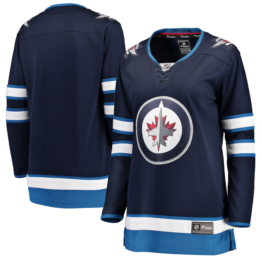 Camiseta de local de Fanatics Breakaway de la NHL de Winnipeg Jets para mujer