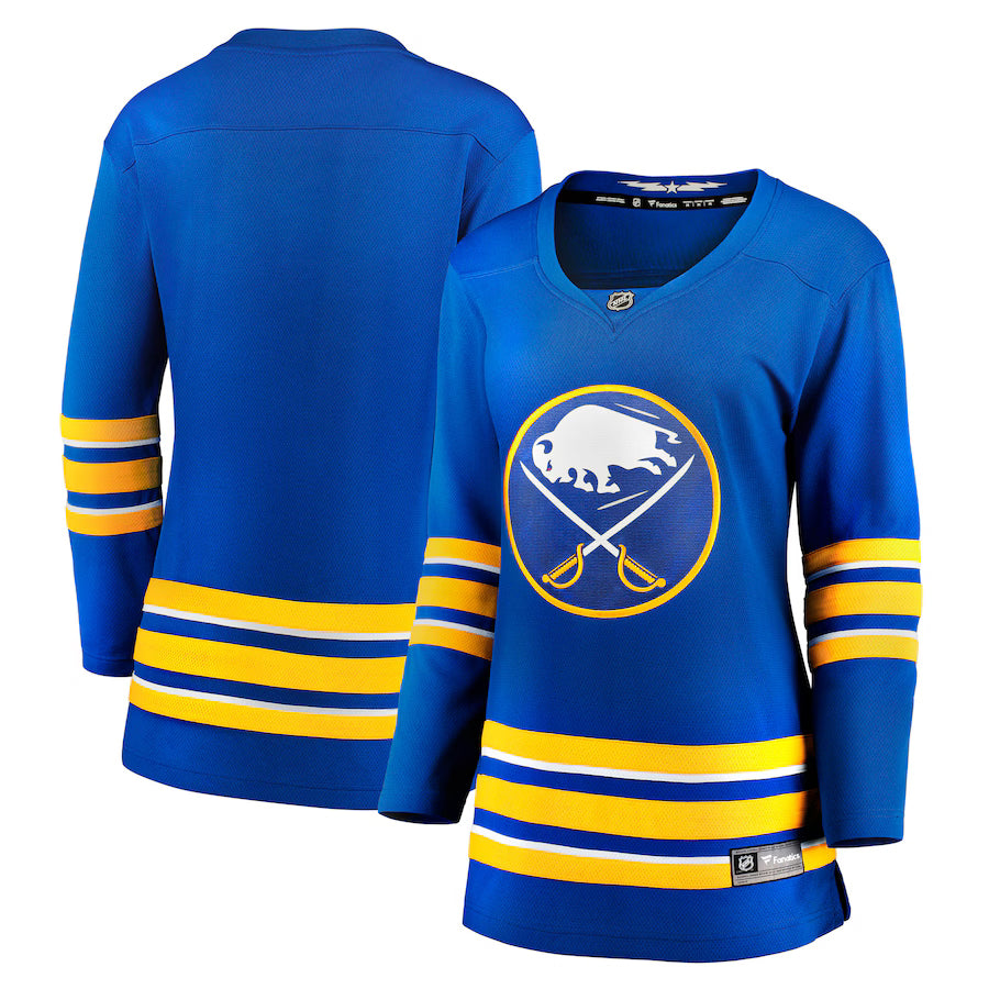 Camiseta de local Fanatics Breakaway de los Buffalo Sabres de la NHL para mujer