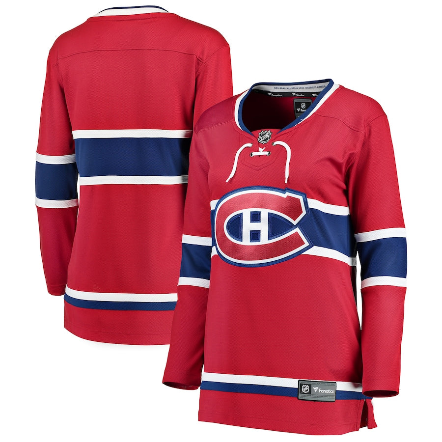Camiseta de local Fanatics Breakaway de la NHL de los Montreal Canadiens para mujer