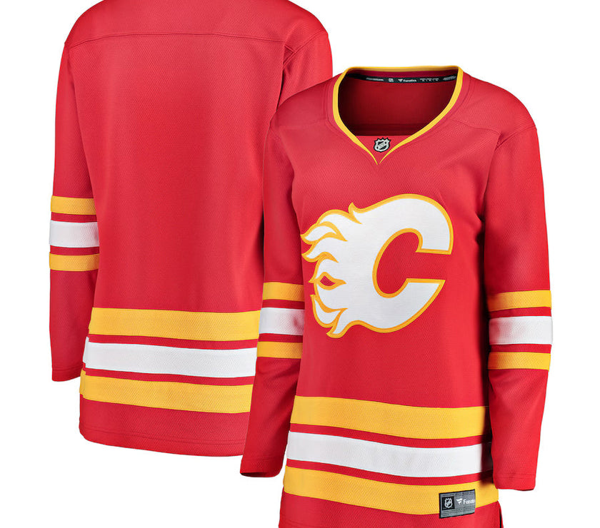 Women's Calgary Flames NHL Fanatics Breakaway Home Jersey