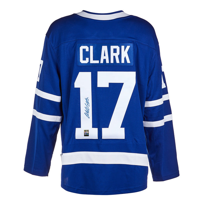 Wendel Clark a signé un maillot vintage des Maple Leafs de Toronto