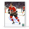 Bill Barber a signé une photo d'action des Flyers de Philadelphie 8 x 10