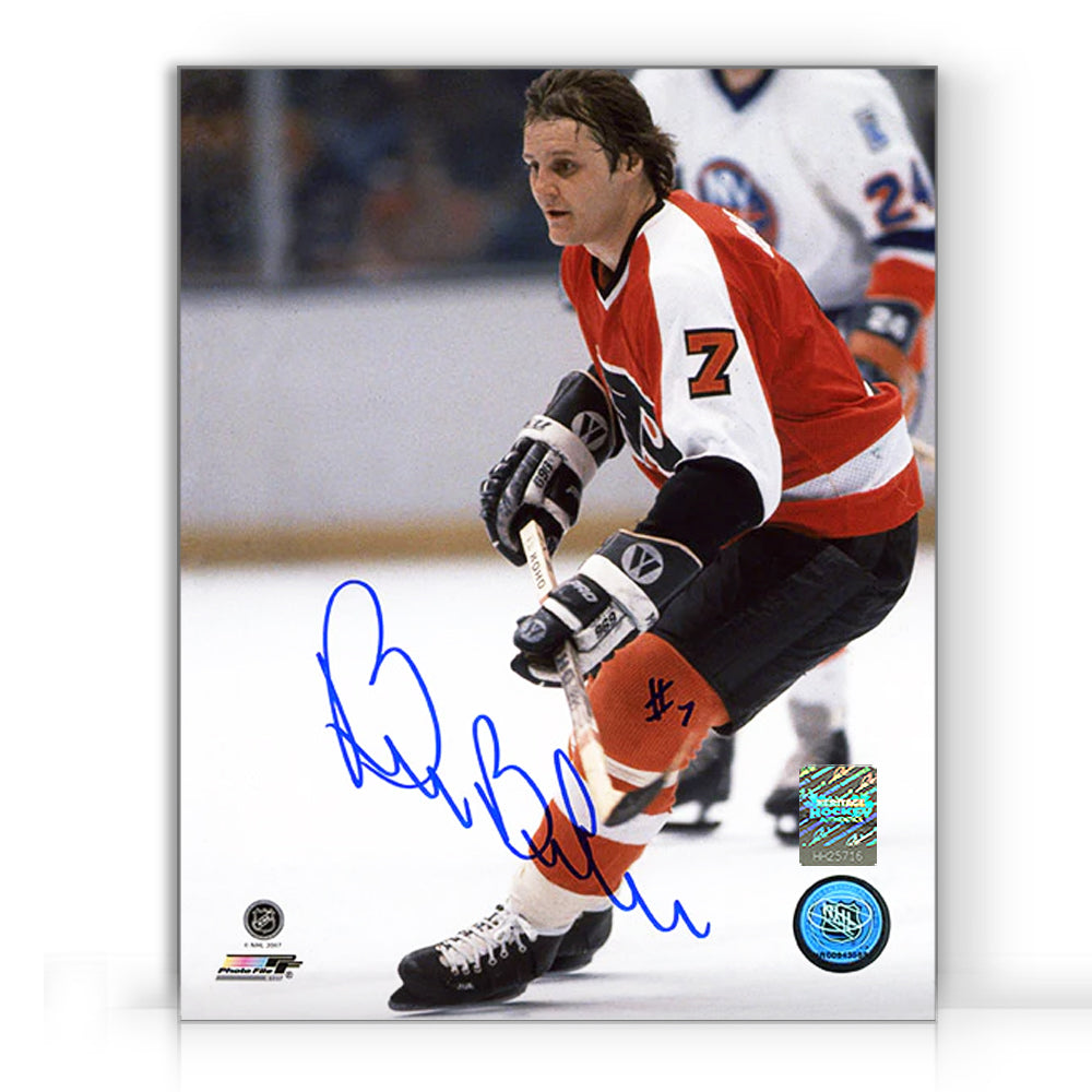 Bill Barber a signé une photo ciblée des Flyers de Philadelphie 8 x 10