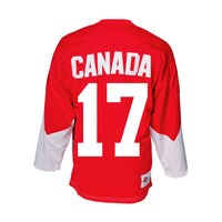 Camiseta de visitante del equipo de Canadá 1972, color blanco