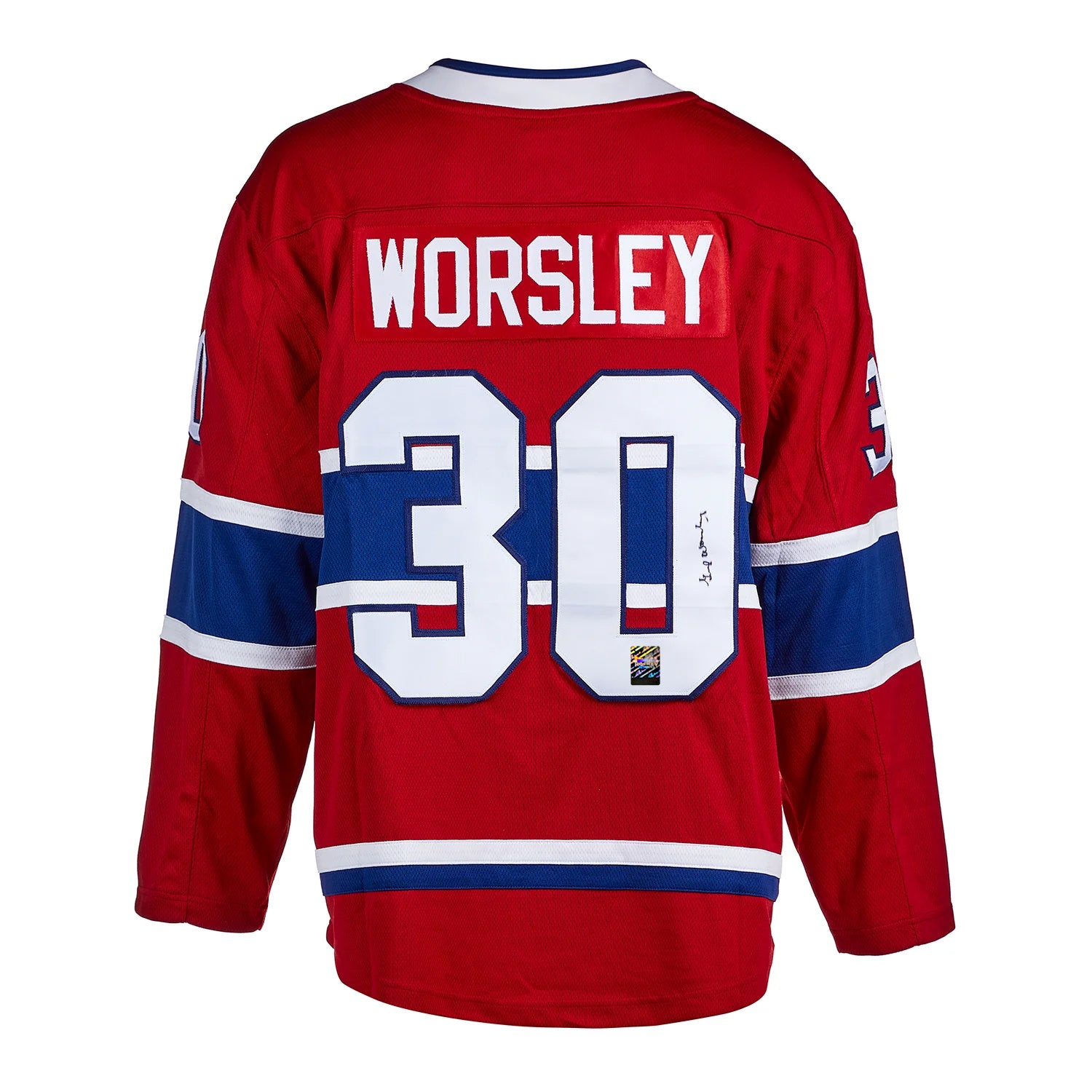 Camiseta de los Montreal Canadiens firmada por Gump Worsley