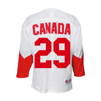 Camiseta de visitante del equipo de Canadá 1972, color blanco