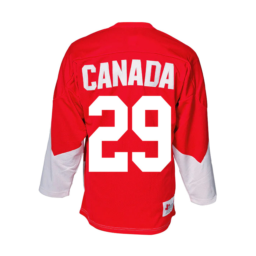 Camiseta de visitante del equipo de Canadá 1972, color blanco