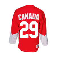Camiseta de visitante del equipo de Canadá 1972, color blanco