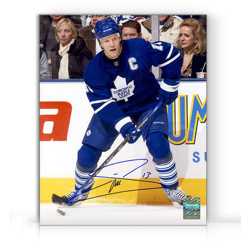 Mats Sundin a signé une photo d'action des Maple Leafs de Toronto 8 x 10