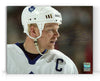 Photo en gros plan signée par Mats Sundin des Maple Leafs de Toronto 8 x 10