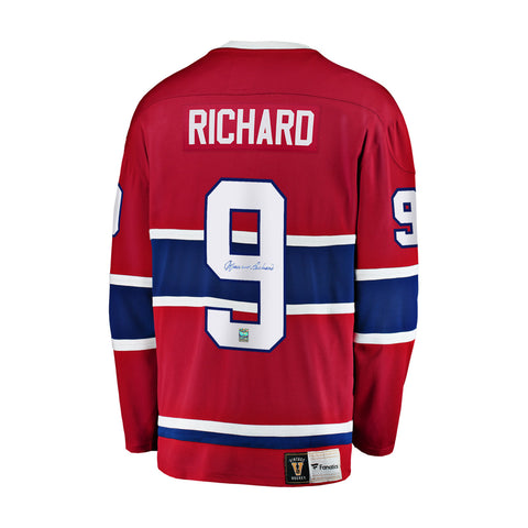 Maurice Richard Signed Montreal Canadiens Vintage Jersey