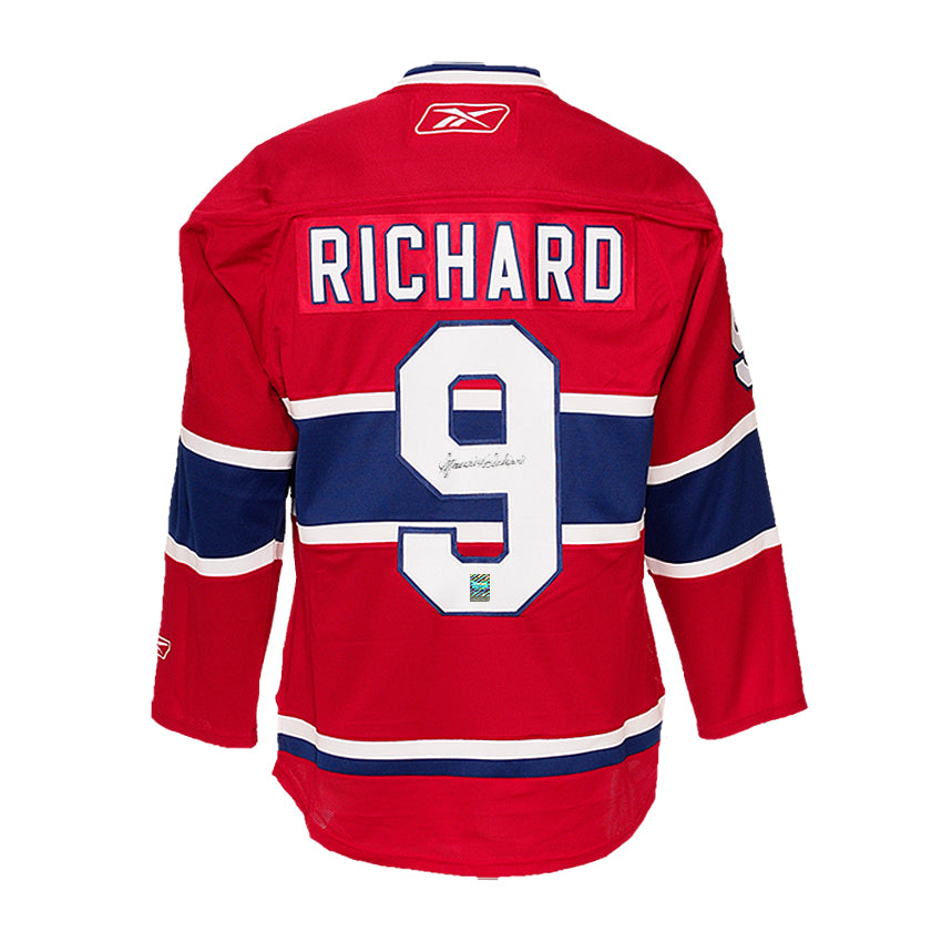Maurice Richard Signed Montreal Canadiens Reebok Home Red Jersey