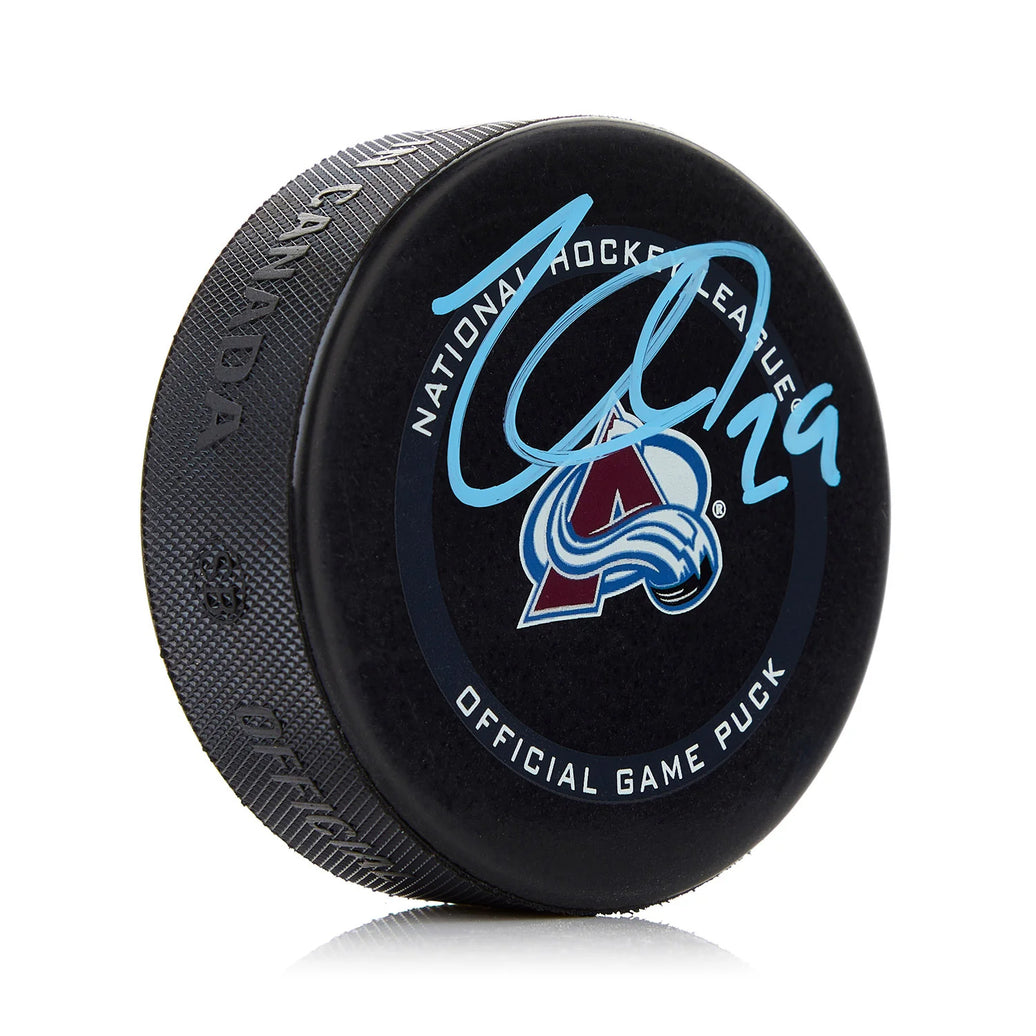 Nathan MacKinnon Signed Colorado Avalanche Official Game Puck