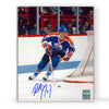 Fotografía de 8 x 10 firmada por Paul Coffey de Edmonton Oilers