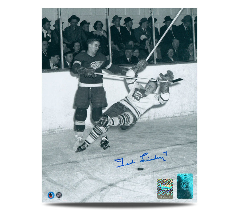 Ted Lindsay Signed Detroit Red Wings Hit 8X10 Photo