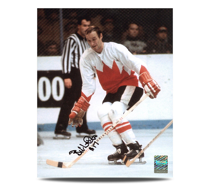 Fotografía Focus 8x10 de la Summit Series de 1972 firmada por Paul Henderson