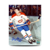 Jean Beliveau Signed Montreal Canadiens Action 8X10 Photo