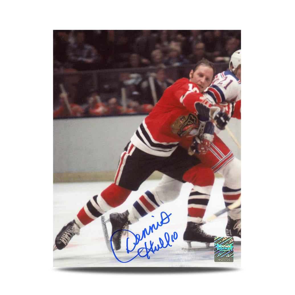 Fotografía de 8 x 10 firmada por Gerry Cheevers, portero de los Boston Bruins