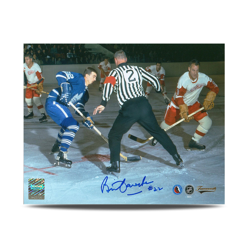 Fotografía de 8 x 10 firmada por Darryl Sittler, capitán de los Toronto Maple Leafs