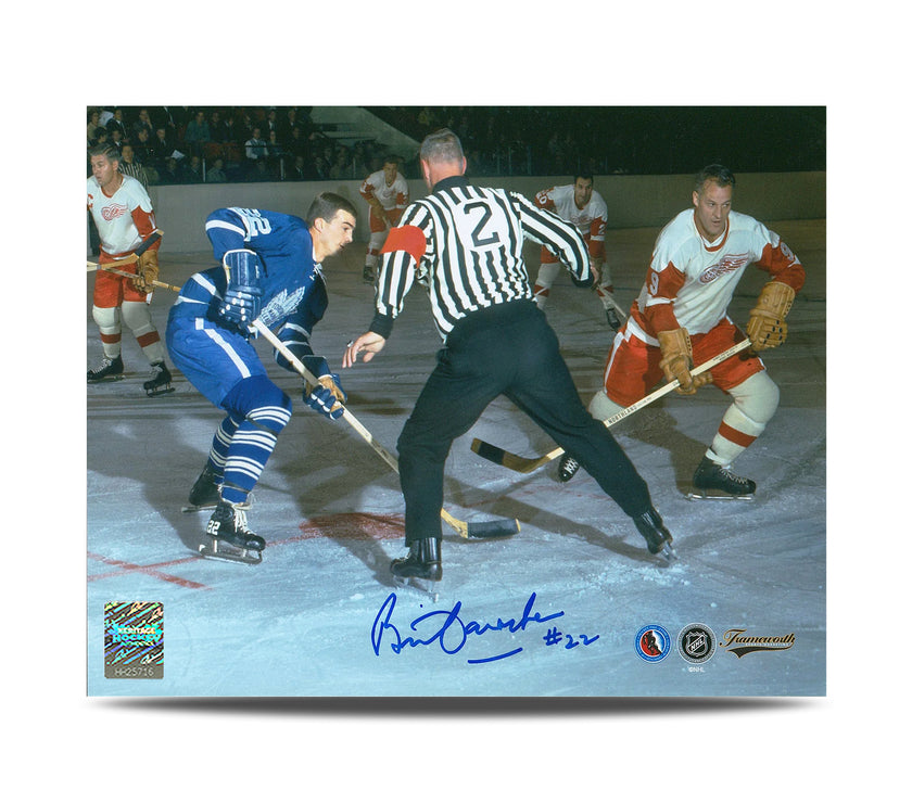 Fotografía de 8 x 10 firmada por Darryl Sittler, capitán de los Toronto Maple Leafs