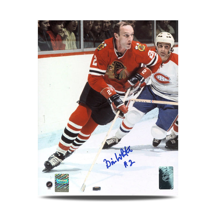 Photo signée par Gerry Cheevers du gardien de but des Bruins de Boston 8 x 10