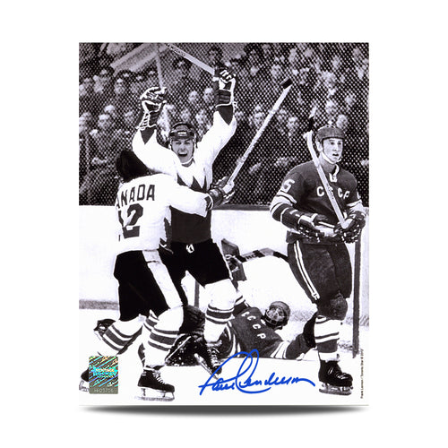 Paul Henderson a signé 1972 Summit Series Game 8 But gagnant Photo 16 x 20