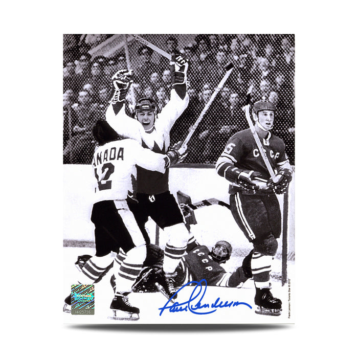 Paul Henderson Signed 1972 Summit Series Game 8 Winning Goal 16X20 Photo - Heritage Hockey™
