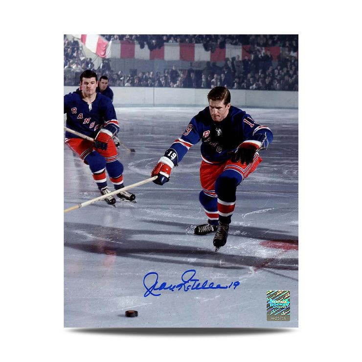 Darryl Sittler a signé la photo du capitaine des Maple Leafs de Toronto 8 x 10