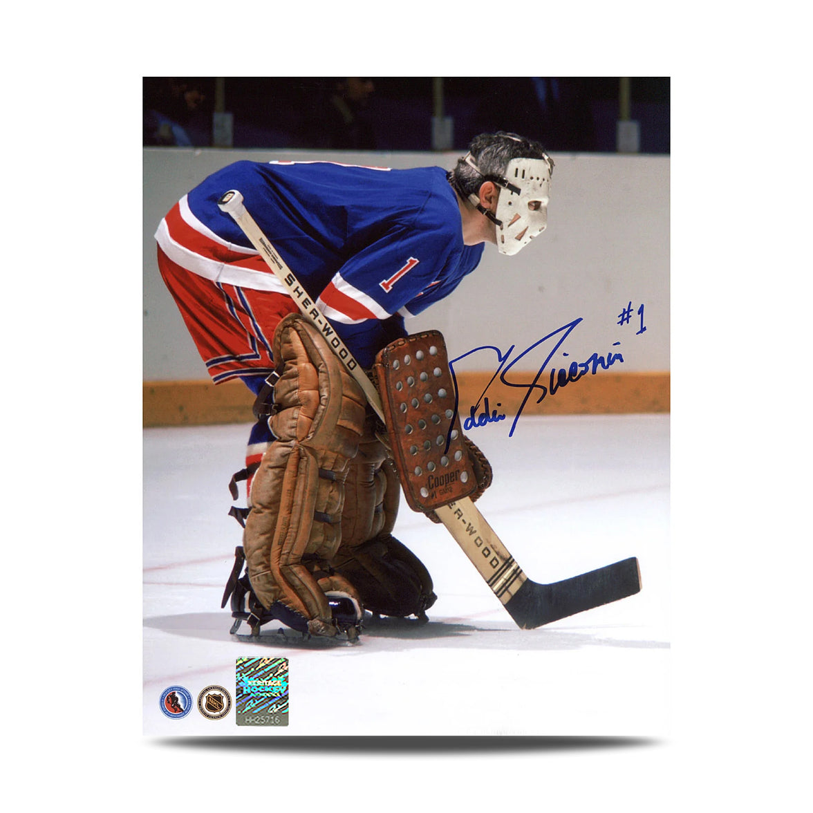 Darryl Sittler a signé la photo du capitaine des Maple Leafs de Toronto 8 x 10