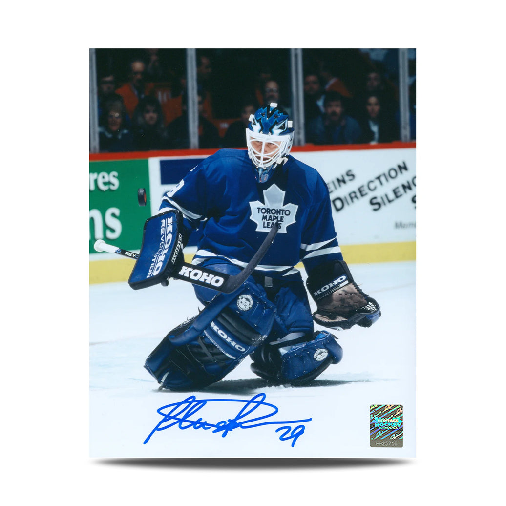 Darryl Sittler a signé la photo du capitaine des Maple Leafs de Toronto 8 x 10