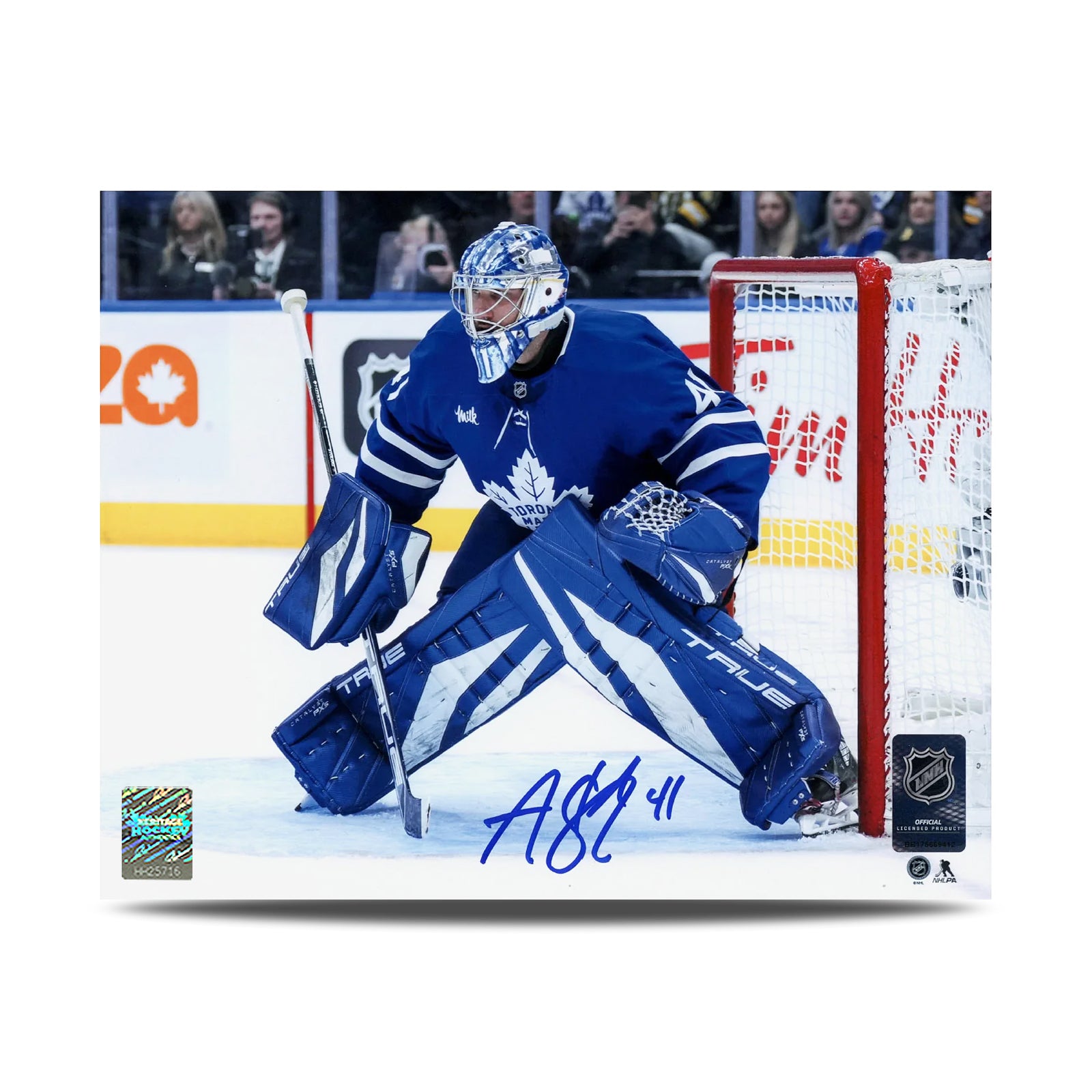 Anthony Stolarz Signed Toronto Maple Leafs Between The Pipes 8X10 Photo