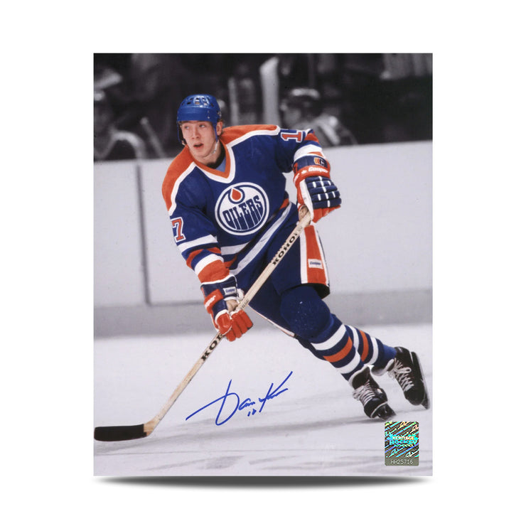 Darryl Sittler a signé la photo du capitaine des Maple Leafs de Toronto 8 x 10