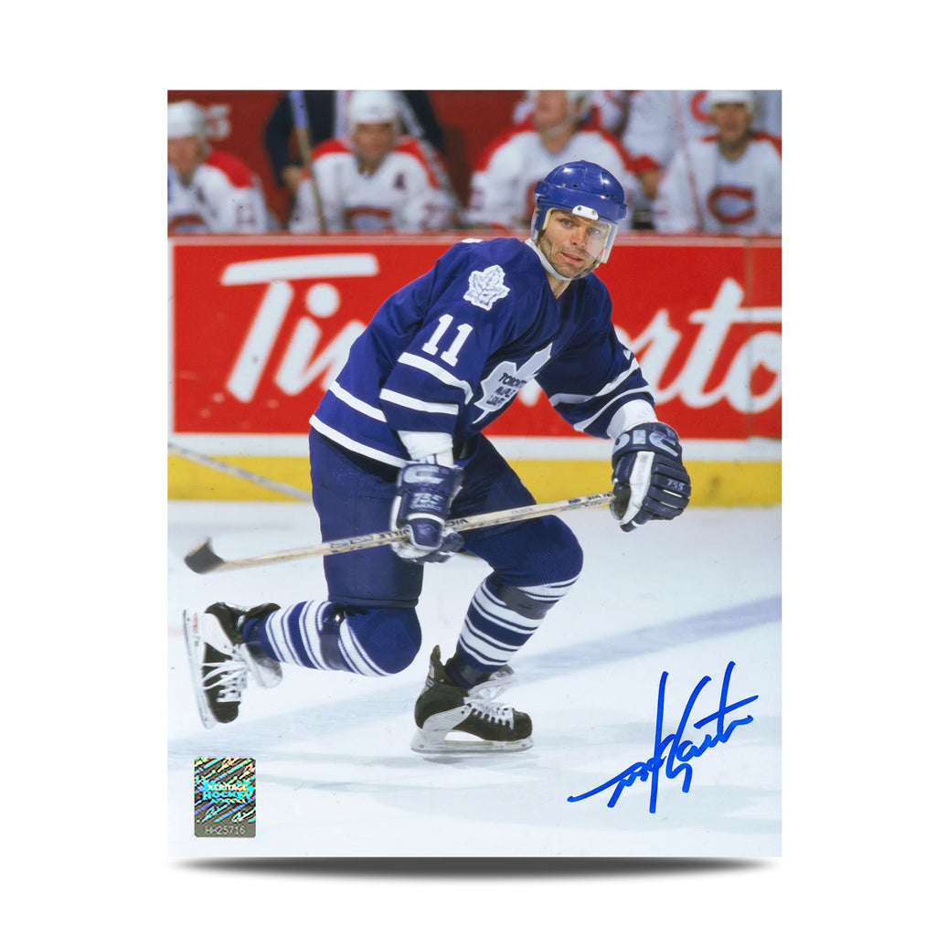 Fotografía de 8 x 10 firmada por Darryl Sittler, capitán de los Toronto Maple Leafs