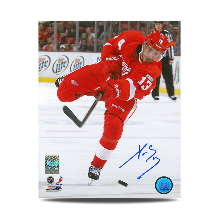 Pavel Datsyuk a signé une photo 8 x 10 des Red Wings de Détroit