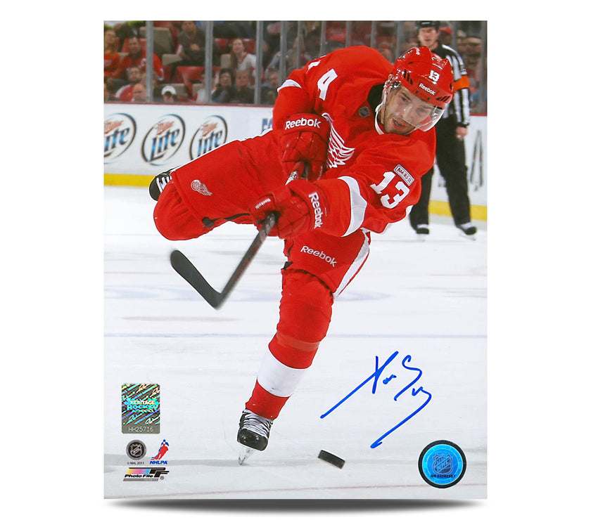 Pavel Datsyuk a signé une photo 8 x 10 des Red Wings de Détroit