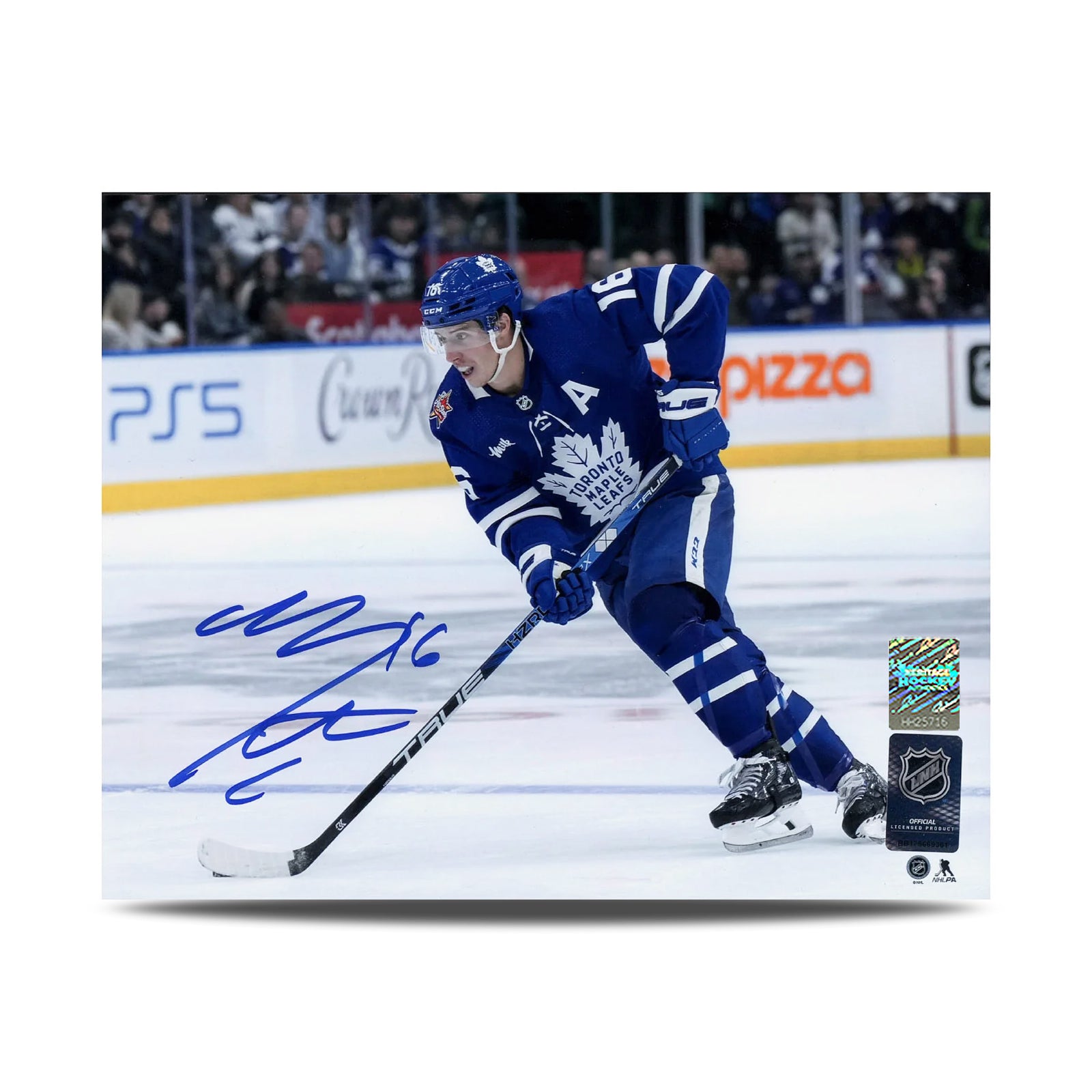 Darryl Sittler a signé la photo du capitaine des Maple Leafs de Toronto 8 x 10