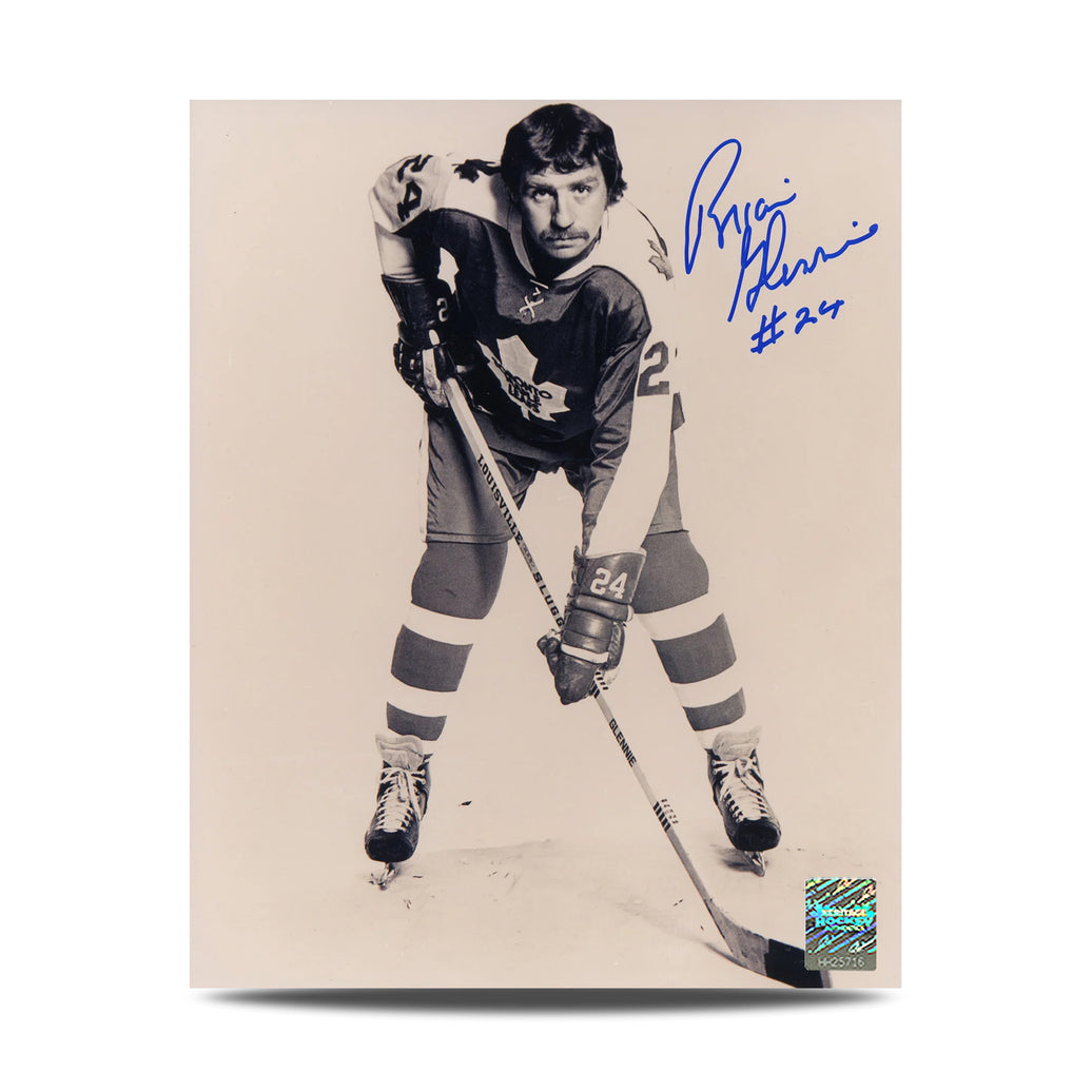 Fotografía de 8 x 10 firmada por Darryl Sittler, capitán de los Toronto Maple Leafs