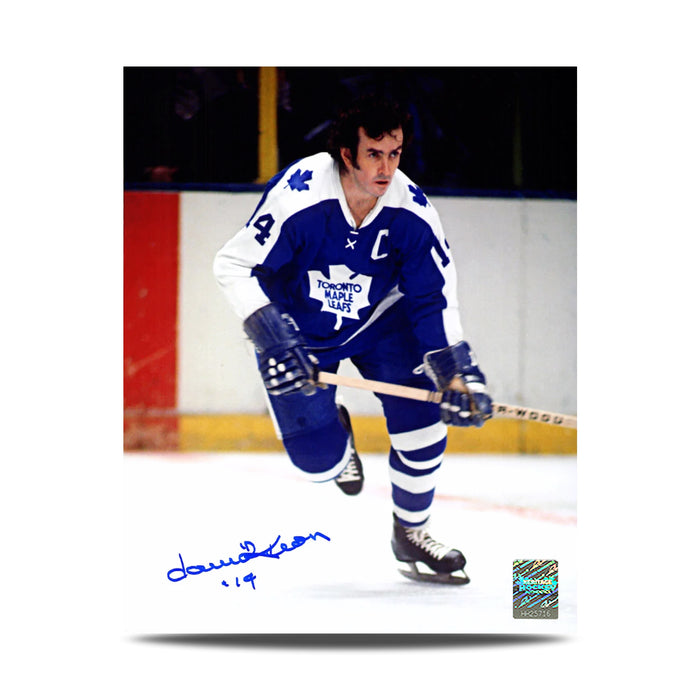 Dave Keon a signé la photo du capitaine des Maple Leafs de Toronto 8 x 10