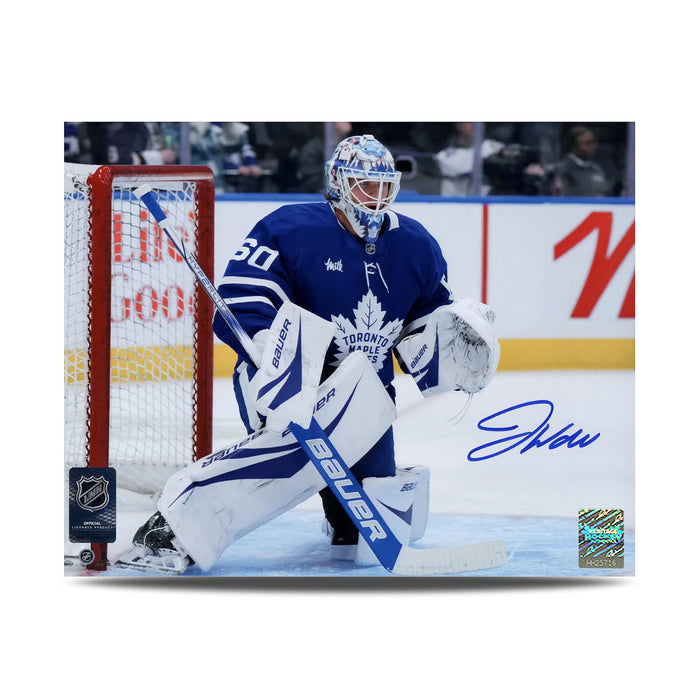 Joseph Woll Signed Toronto Maple Leafs Between The Pipes 8X10 Photo