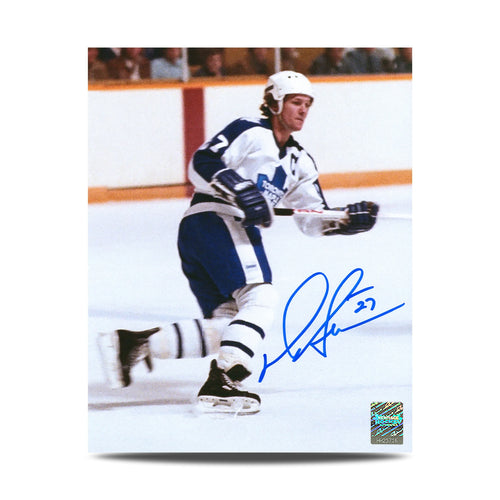 Darryl Sittler a signé la photo du capitaine des Maple Leafs de Toronto 8 x 10