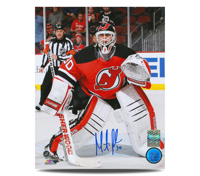 Martin Brodeur Signed New Jersey Devils Focused 8X10 Photo