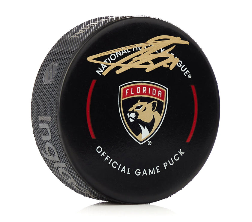 Sergei Bobrovsky Signed Florida Panthers Official Game Puck