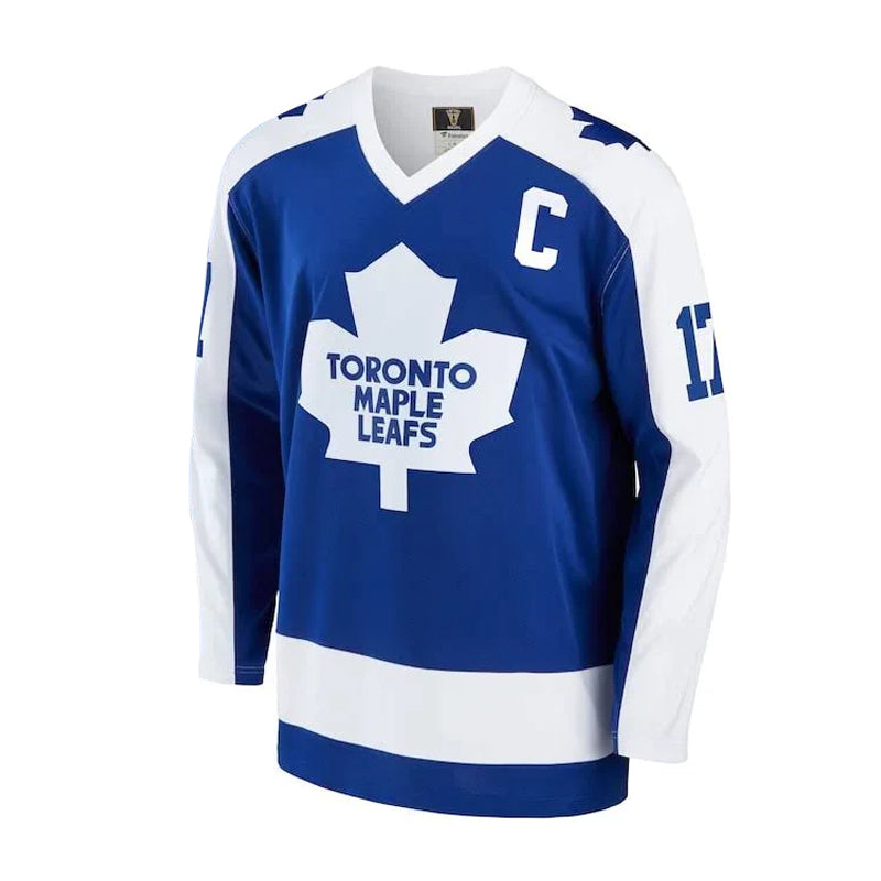 Camiseta vintage de los Toronto Maple Leafs firmada por Wendel Clark