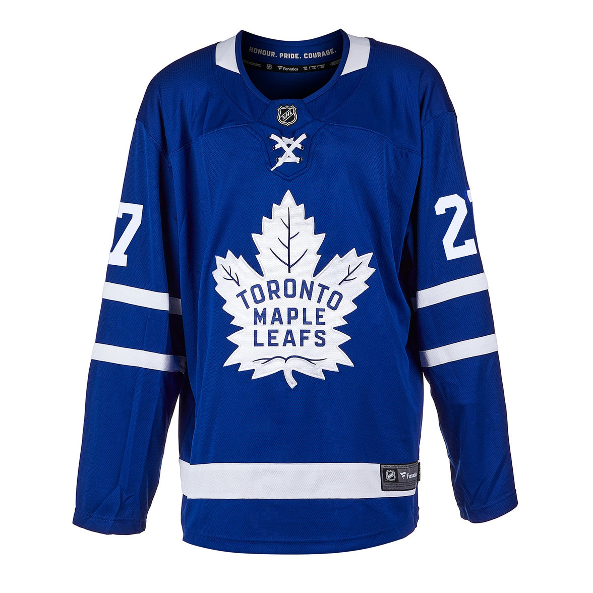 Camiseta de fanáticos de los Toronto Maple Leafs firmada por Frank Mahovlich