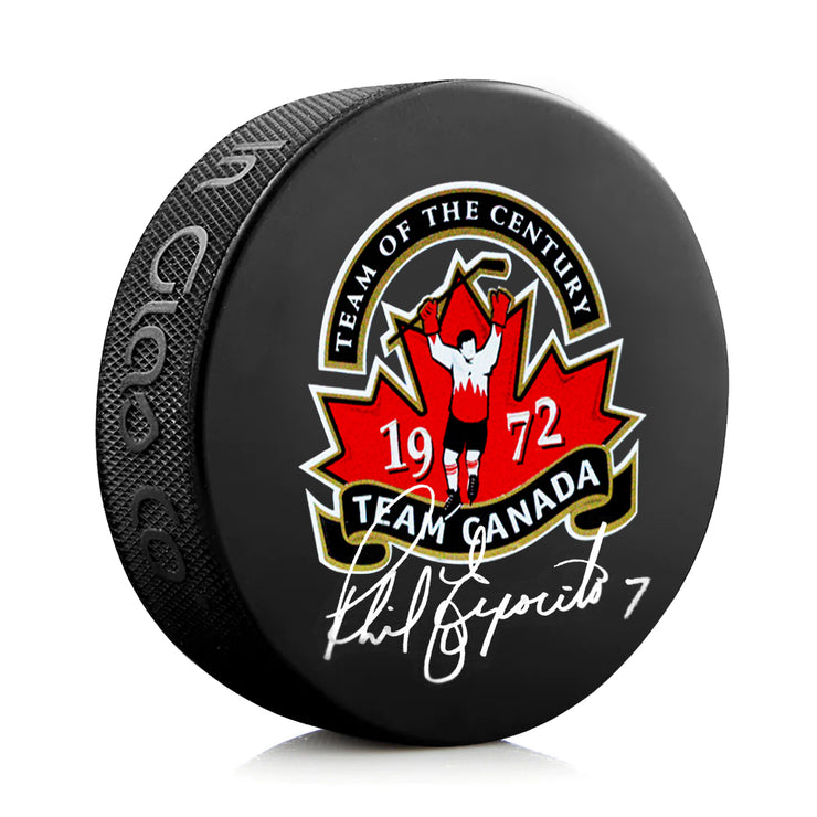 Phil Esposito Signed Team Canada 1972 Summit Series Puck
