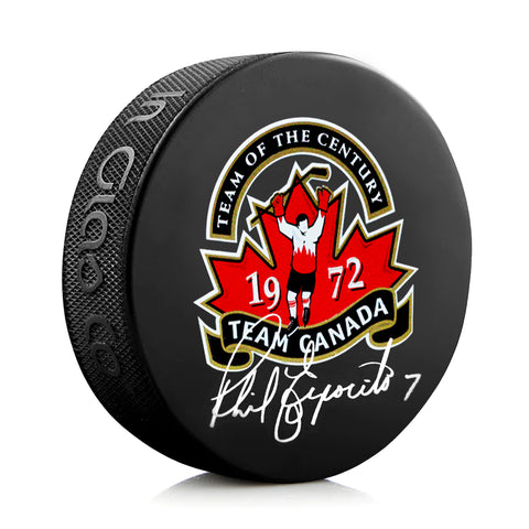 Phil Esposito Signed Team Canada 1972 Summit Series Puck