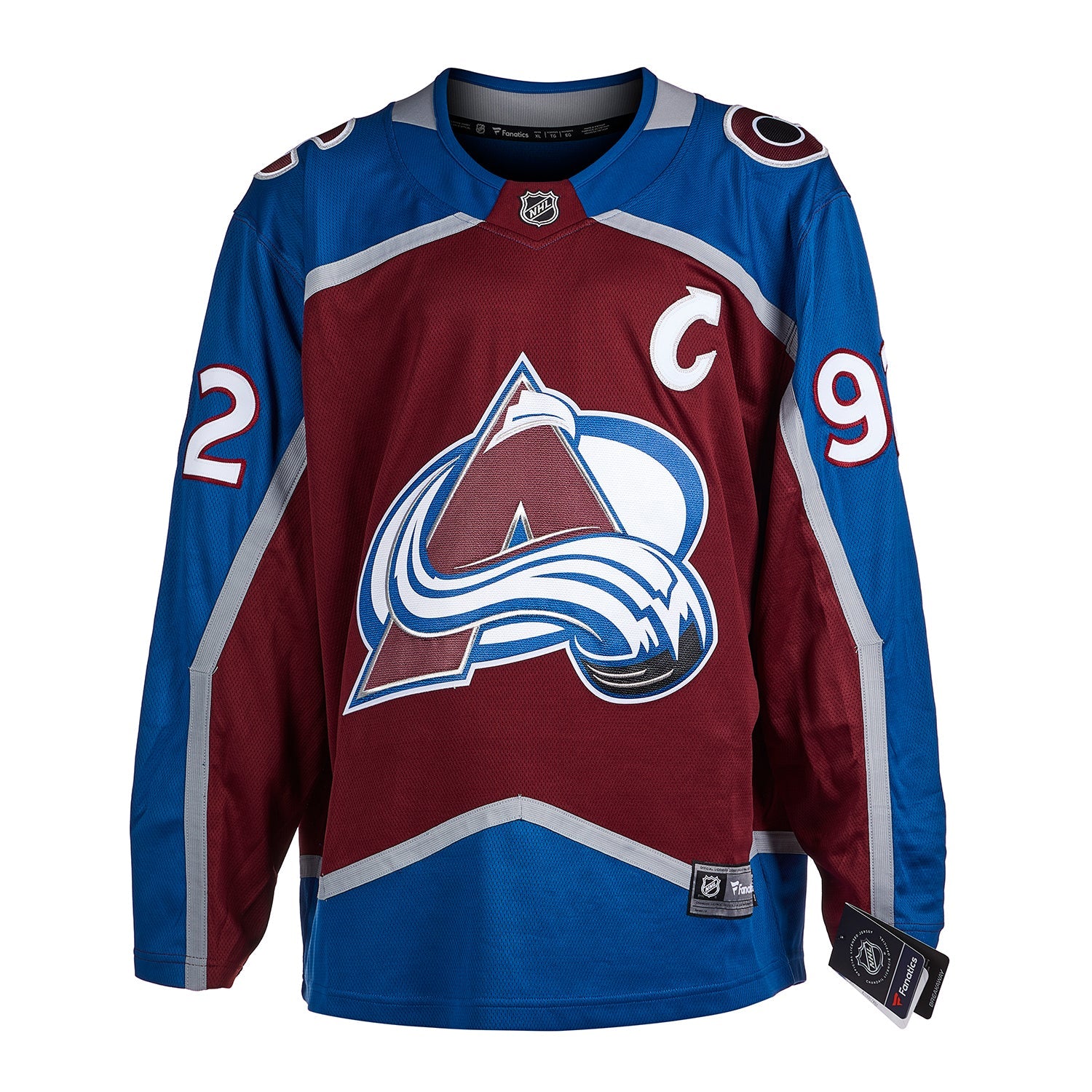 Nathan MacKinnon a signé le maillot Pro Adidas de l'Avalanche du Colorado
